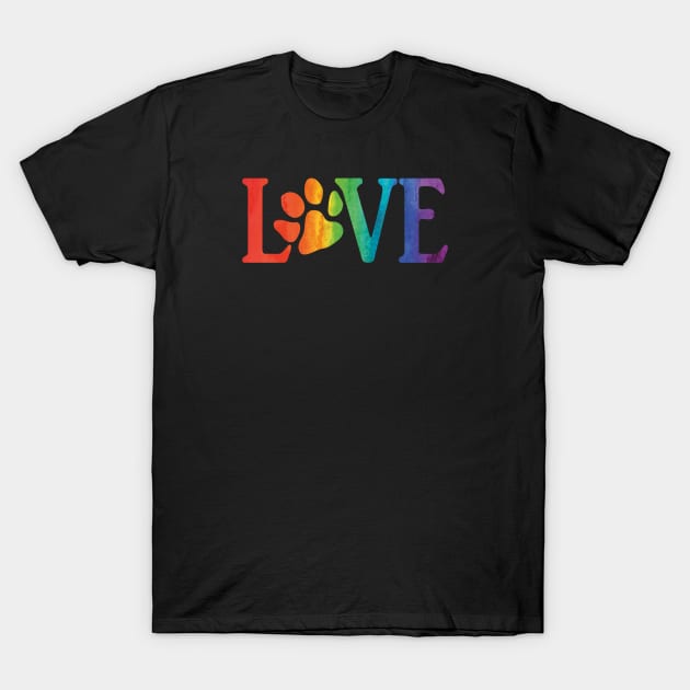 Rainbow L-paw-VE T-Shirt by Taylor